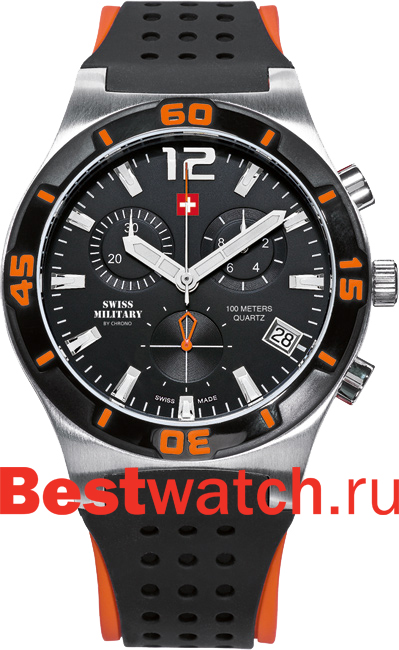 Часы Swiss Military Кварцевые хронографы SM34015.09